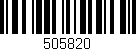 Código de barras (EAN, GTIN, SKU, ISBN): '505820'