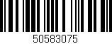 Código de barras (EAN, GTIN, SKU, ISBN): '50583075'