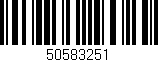 Código de barras (EAN, GTIN, SKU, ISBN): '50583251'