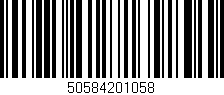 Código de barras (EAN, GTIN, SKU, ISBN): '50584201058'