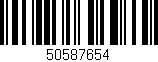 Código de barras (EAN, GTIN, SKU, ISBN): '50587654'