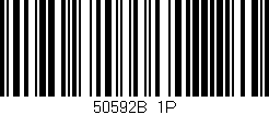 Código de barras (EAN, GTIN, SKU, ISBN): '50592B/1P'