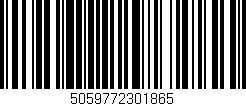 Código de barras (EAN, GTIN, SKU, ISBN): '5059772301865'