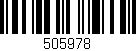 Código de barras (EAN, GTIN, SKU, ISBN): '505978'