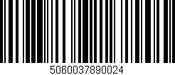 Código de barras (EAN, GTIN, SKU, ISBN): '5060037890024'