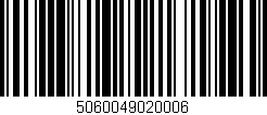 Código de barras (EAN, GTIN, SKU, ISBN): '5060049020006'