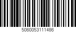 Código de barras (EAN, GTIN, SKU, ISBN): '5060053111486'
