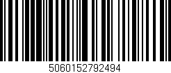 Código de barras (EAN, GTIN, SKU, ISBN): '5060152792494'