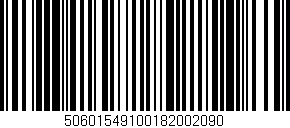Código de barras (EAN, GTIN, SKU, ISBN): '50601549100182002090'