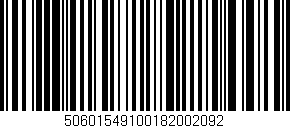 Código de barras (EAN, GTIN, SKU, ISBN): '50601549100182002092'