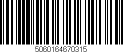 Código de barras (EAN, GTIN, SKU, ISBN): '5060164670315'