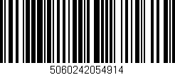 Código de barras (EAN, GTIN, SKU, ISBN): '5060242054914'