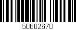 Código de barras (EAN, GTIN, SKU, ISBN): '50602670'