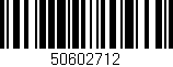 Código de barras (EAN, GTIN, SKU, ISBN): '50602712'