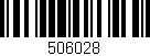 Código de barras (EAN, GTIN, SKU, ISBN): '506028'
