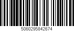 Código de barras (EAN, GTIN, SKU, ISBN): '5060295842674'