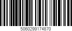 Código de barras (EAN, GTIN, SKU, ISBN): '5060299174870'