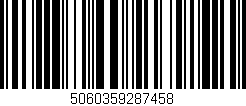 Código de barras (EAN, GTIN, SKU, ISBN): '5060359287458'
