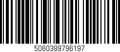 Código de barras (EAN, GTIN, SKU, ISBN): '5060389796197'