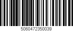 Código de barras (EAN, GTIN, SKU, ISBN): '5060472350039'