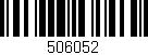 Código de barras (EAN, GTIN, SKU, ISBN): '506052'