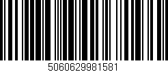 Código de barras (EAN, GTIN, SKU, ISBN): '5060629981581'