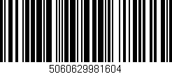 Código de barras (EAN, GTIN, SKU, ISBN): '5060629981604'
