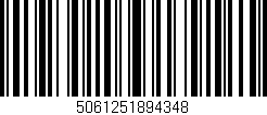 Código de barras (EAN, GTIN, SKU, ISBN): '5061251894348'