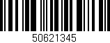 Código de barras (EAN, GTIN, SKU, ISBN): '50621345'