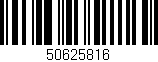 Código de barras (EAN, GTIN, SKU, ISBN): '50625816'