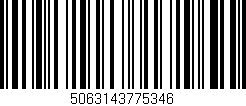 Código de barras (EAN, GTIN, SKU, ISBN): '5063143775346'