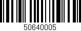 Código de barras (EAN, GTIN, SKU, ISBN): '50640005'