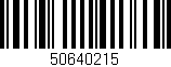 Código de barras (EAN, GTIN, SKU, ISBN): '50640215'