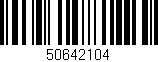 Código de barras (EAN, GTIN, SKU, ISBN): '50642104'