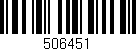 Código de barras (EAN, GTIN, SKU, ISBN): '506451'