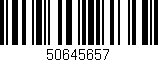 Código de barras (EAN, GTIN, SKU, ISBN): '50645657'