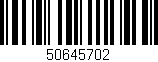 Código de barras (EAN, GTIN, SKU, ISBN): '50645702'