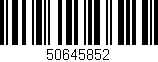 Código de barras (EAN, GTIN, SKU, ISBN): '50645852'