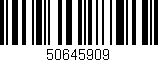 Código de barras (EAN, GTIN, SKU, ISBN): '50645909'