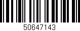 Código de barras (EAN, GTIN, SKU, ISBN): '50647143'