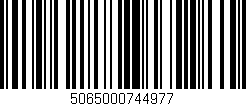 Código de barras (EAN, GTIN, SKU, ISBN): '5065000744977'