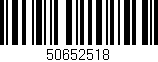 Código de barras (EAN, GTIN, SKU, ISBN): '50652518'