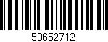 Código de barras (EAN, GTIN, SKU, ISBN): '50652712'