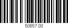 Código de barras (EAN, GTIN, SKU, ISBN): '50657.00'
