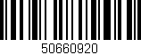 Código de barras (EAN, GTIN, SKU, ISBN): '50660920'