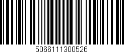 Código de barras (EAN, GTIN, SKU, ISBN): '5066111300526'