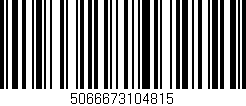 Código de barras (EAN, GTIN, SKU, ISBN): '5066673104815'
