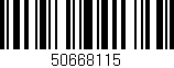 Código de barras (EAN, GTIN, SKU, ISBN): '50668115'