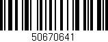 Código de barras (EAN, GTIN, SKU, ISBN): '50670641'
