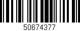 Código de barras (EAN, GTIN, SKU, ISBN): '50674377'